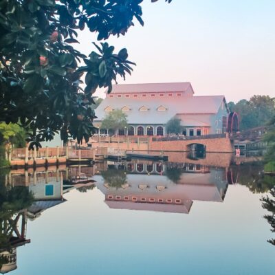 Reflection on Water at Disney's Port Orleans Resort - Riverside