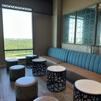 Seating Area in the Chronos Club Lounge at Disney's Coronado Springs Resort
