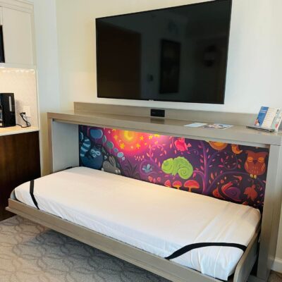 Single Size Pull-Down Bed in Deluxe Studio at Disney's Riviera Resort