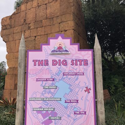 The Dig Site Map at Disney's Coronado Springs Resort