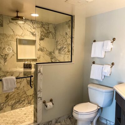 Tower Studio Bathroom at Disney's Riviera Resort