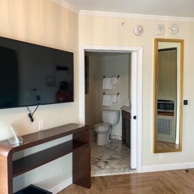 Tower Studio Room Layout at Disney's Riviera Resort
