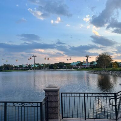 View of Skyliner from Disney's Riviera Resort