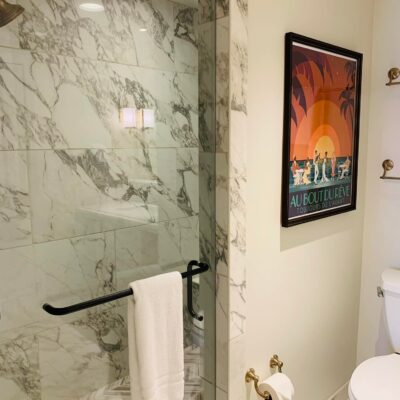 Walk-In Shower in One-Bedroom Villa at Disney's Riviera Resort