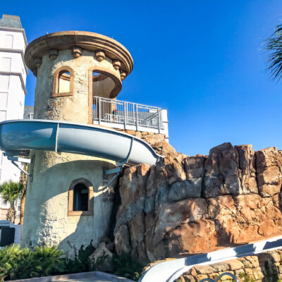 Water Slide at the Riviera Pool - Disneys Riviera Resort