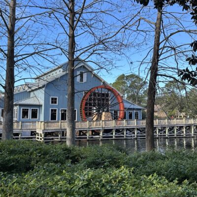 Water Wheel at Riverside Mill Food Court - Disney's Port Orleans Resort - Riverside