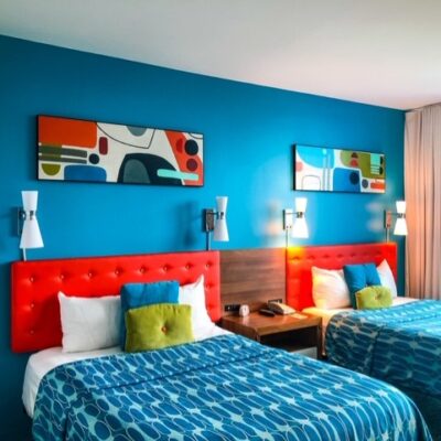 Beds in Standard Room at Cabana Bay Beach Resort - Universal Orlando