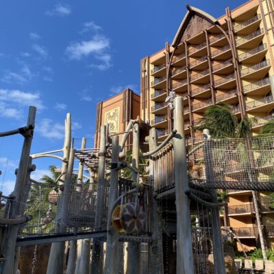 Menehune Bridge Splash Area at Aulani, a Disney Resort and Spa