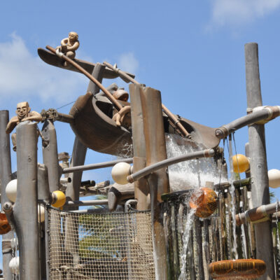 Menehune Bridge Water Play Area - Aulani is one of the Best Resorts in Hawaii for Families