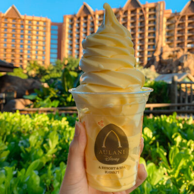 Pineapple Dole Whip at Aulani, a Disney Resort and Spa