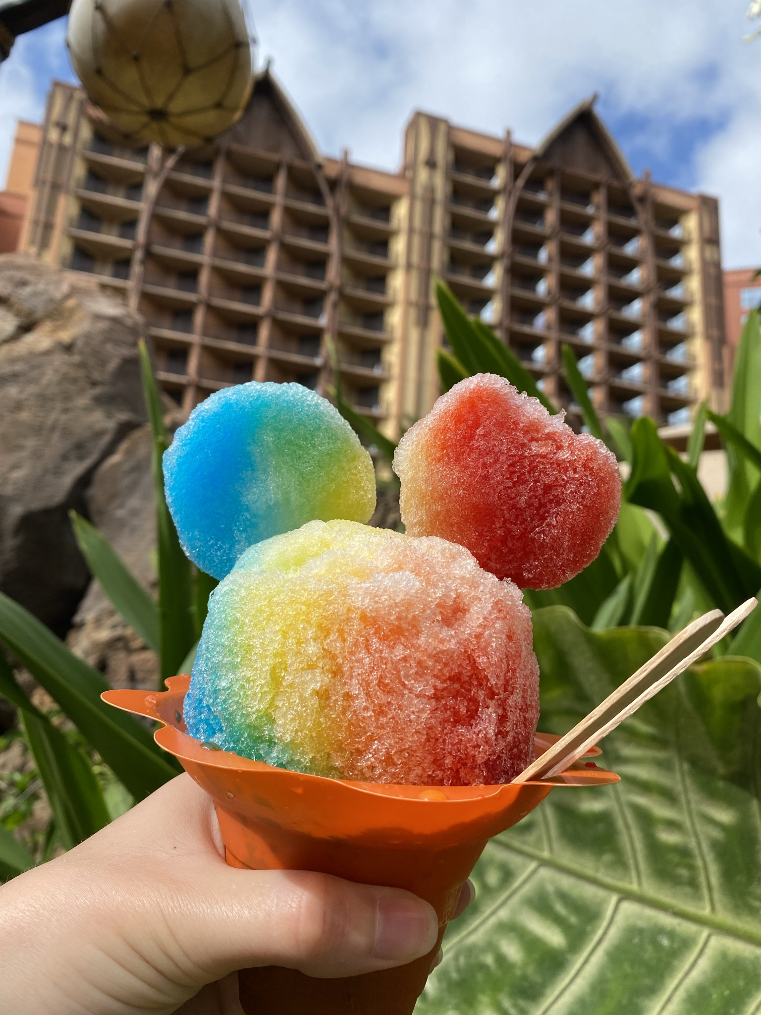 Shave Ice with Mickey Ears at Aulani, a Disney Resort and Spa