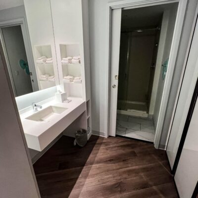 Standard Room Bathroom at Universal's Aventura Hotel