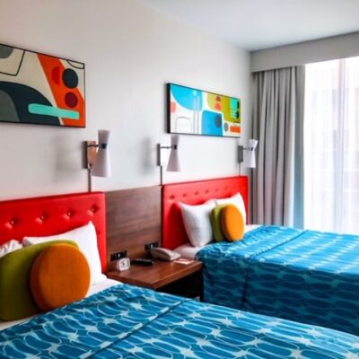 Two Queen Beds in Family Suite at Cabana Bay Beach Resort - Universal Orlando