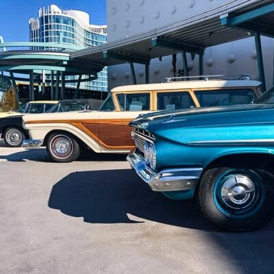 Vintage Cars at Cabana Bay Beach Resort - Universal Orlando