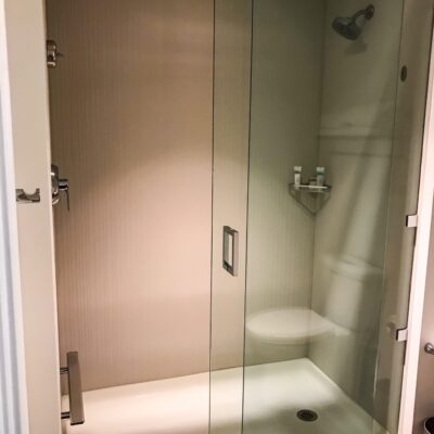 Walk-In Shower in Rooms at Universal's Aventura Hotel