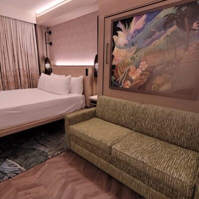 Deluxe Studio Queen Bed and Pull Down Bed in the Island Tower at Disney's Polynesian Village Resort