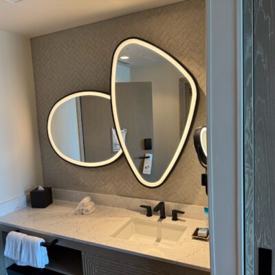 Duo Studio Bathroom Mirrors in the Island Tower at Disney's Polynesian Village Resort