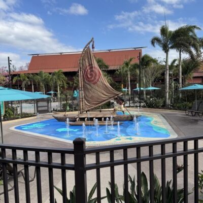 Moana's Voyage Splash Pad at Island Tower at Disney's Polynesian Village Resort