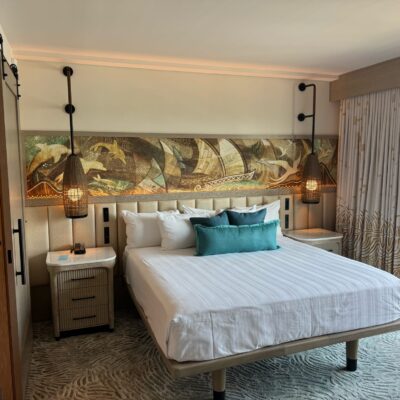 One Bedroom Villa King Bedroom in the Island Tower at Disney's Polynesian Village Resort