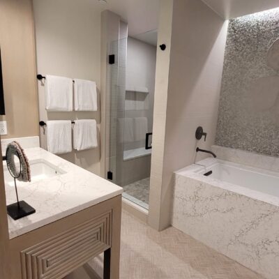 One Bedroom Villa Master Bathroom in the Island Tower at Disney's Polynesian Village Resort