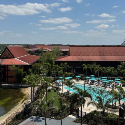 Pool View from the Island Tower at Disney's Polynesian Village Resort