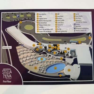 Map of Universal Stella Nova Resort