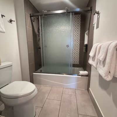Bathroom in a Three Bedroom Villa at Disney's Saratoga Springs Resort and Spa