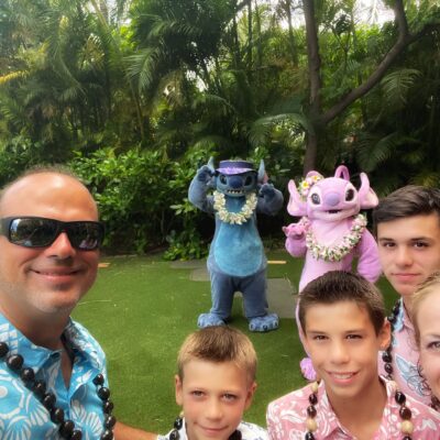 Meeting Stitch and Angel at Disney's Aulani Resort