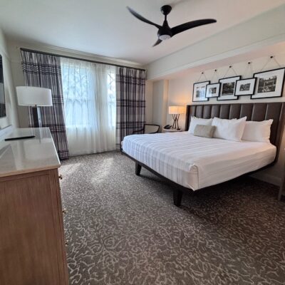 Primary King Bed in a Three Bedroom Villa at Disney's Saratoga Springs Resort and Spa
