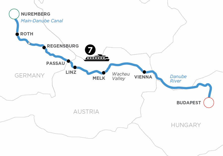 Christmastime on the Danube River - Avalon Waterways Group Cruise Itinerary