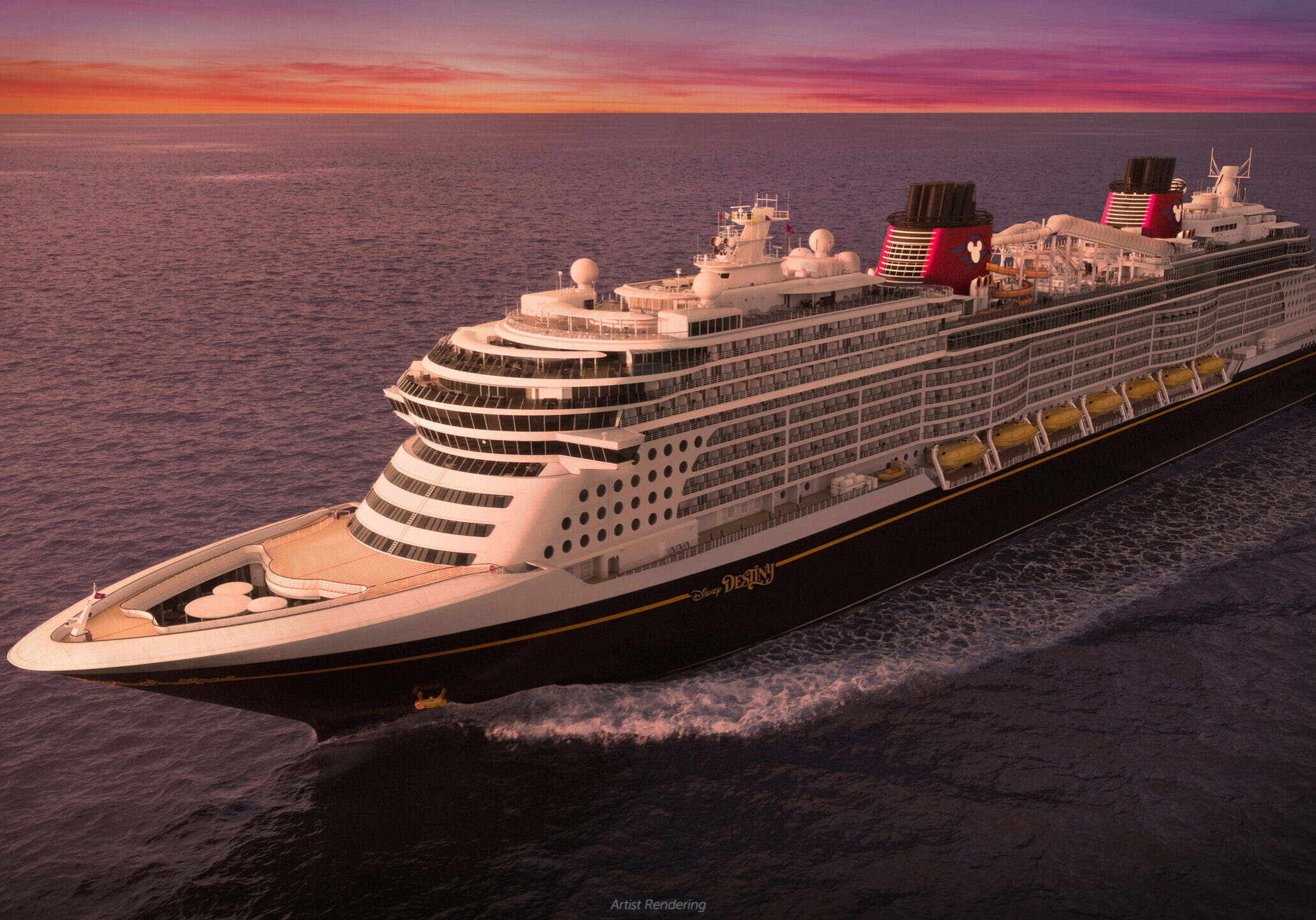 Disney Destiny - New Disney Cruise Line Ship - Artist Rendering Disney Destiny - New Disney Cruise Line Ship - Artist Rendering