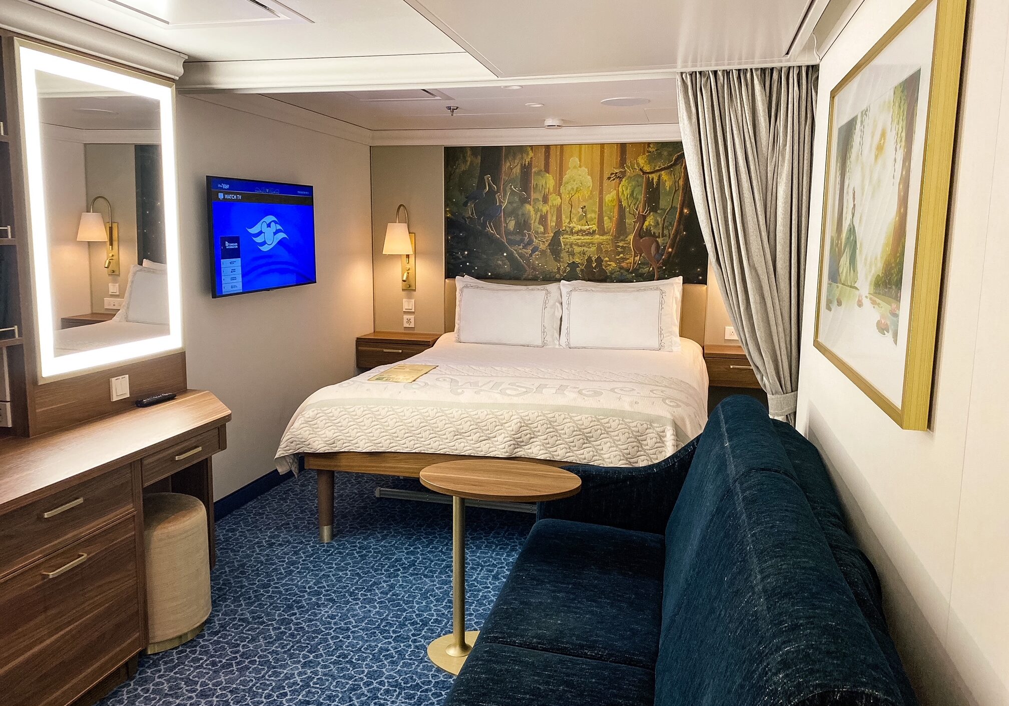 Disney Wish Cruise Ship - Inside Stateroom (Disney Cruise Line) Disney Wish Cruise Ship - Inside Stateroom (Disney Cruise Line)