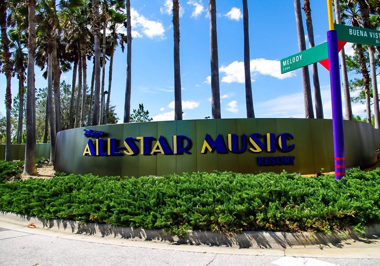 Disney's All-Star Music Resort Sign