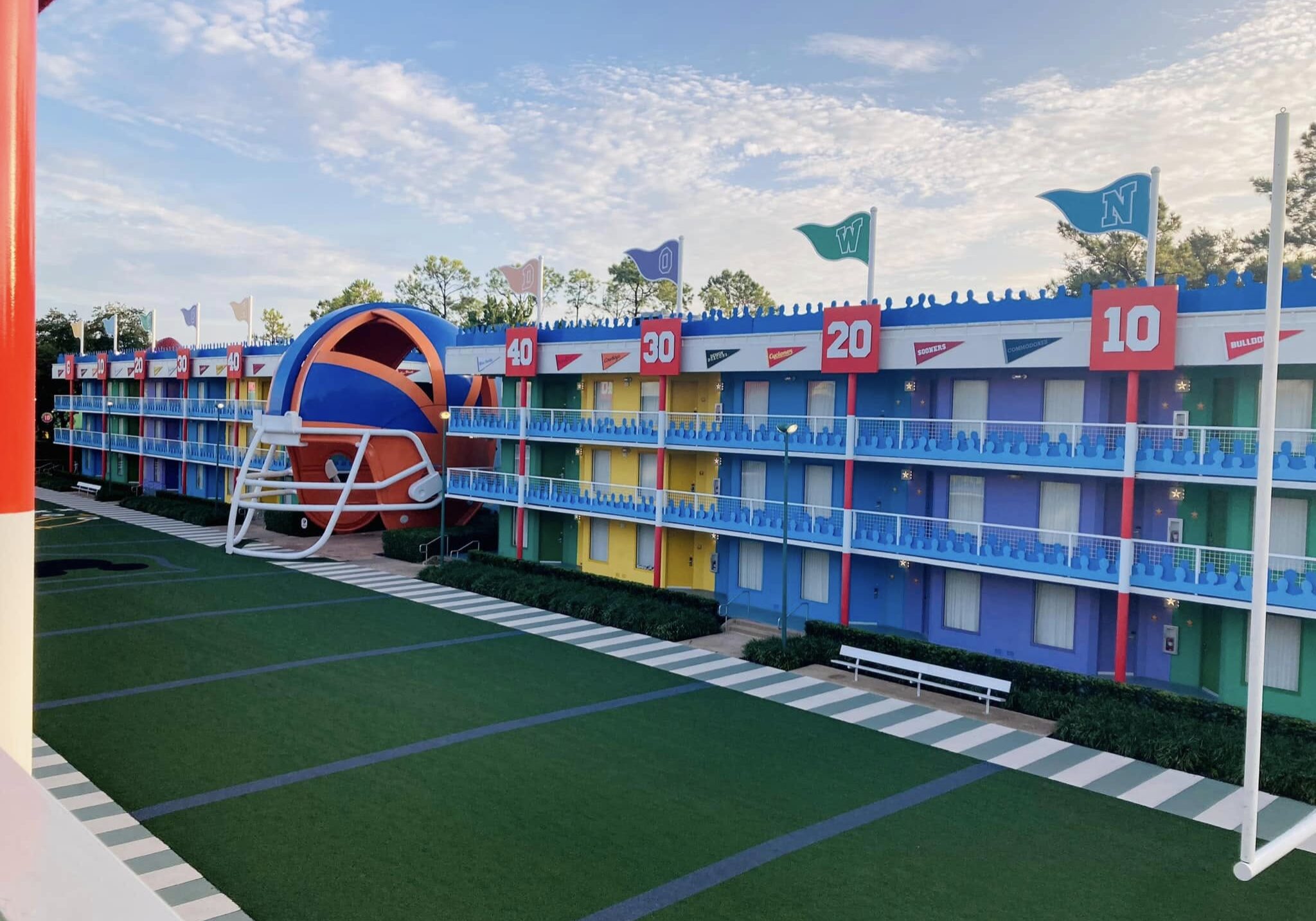 Football Room Buildings at Disney's All-Star Sports Resort Football Room Buildings at Disney's All-Star Sports Resort