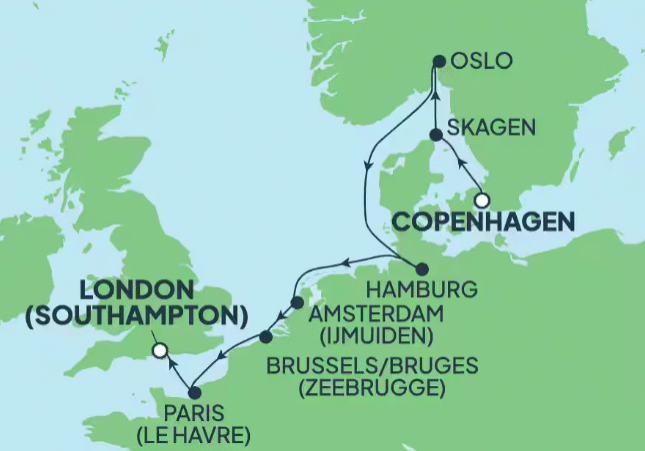 Norwegian Jewel Group Cruise to Europe
