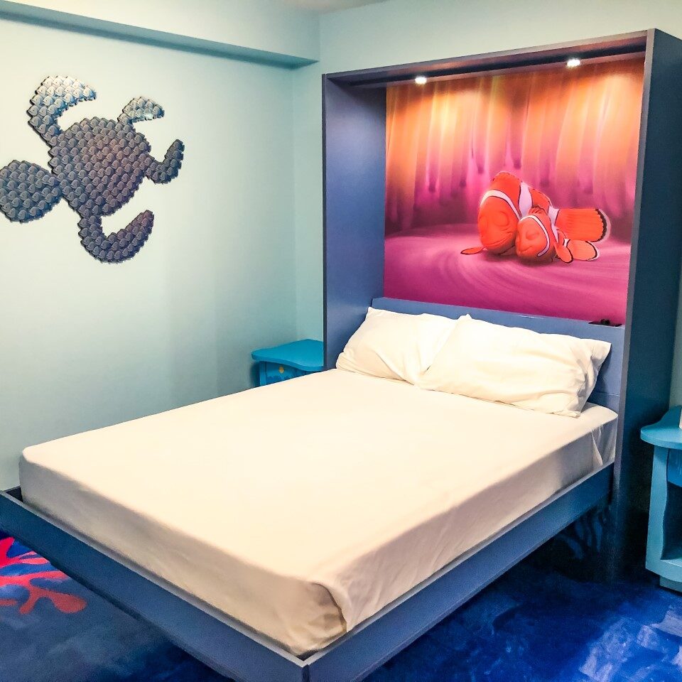 Pull Down Table Bed in Finding Nemo Family Suites at Disney's Art of Animation Resort Pull Down Table Bed in Finding Nemo Family Suites at Disney's Art of Animation Resort