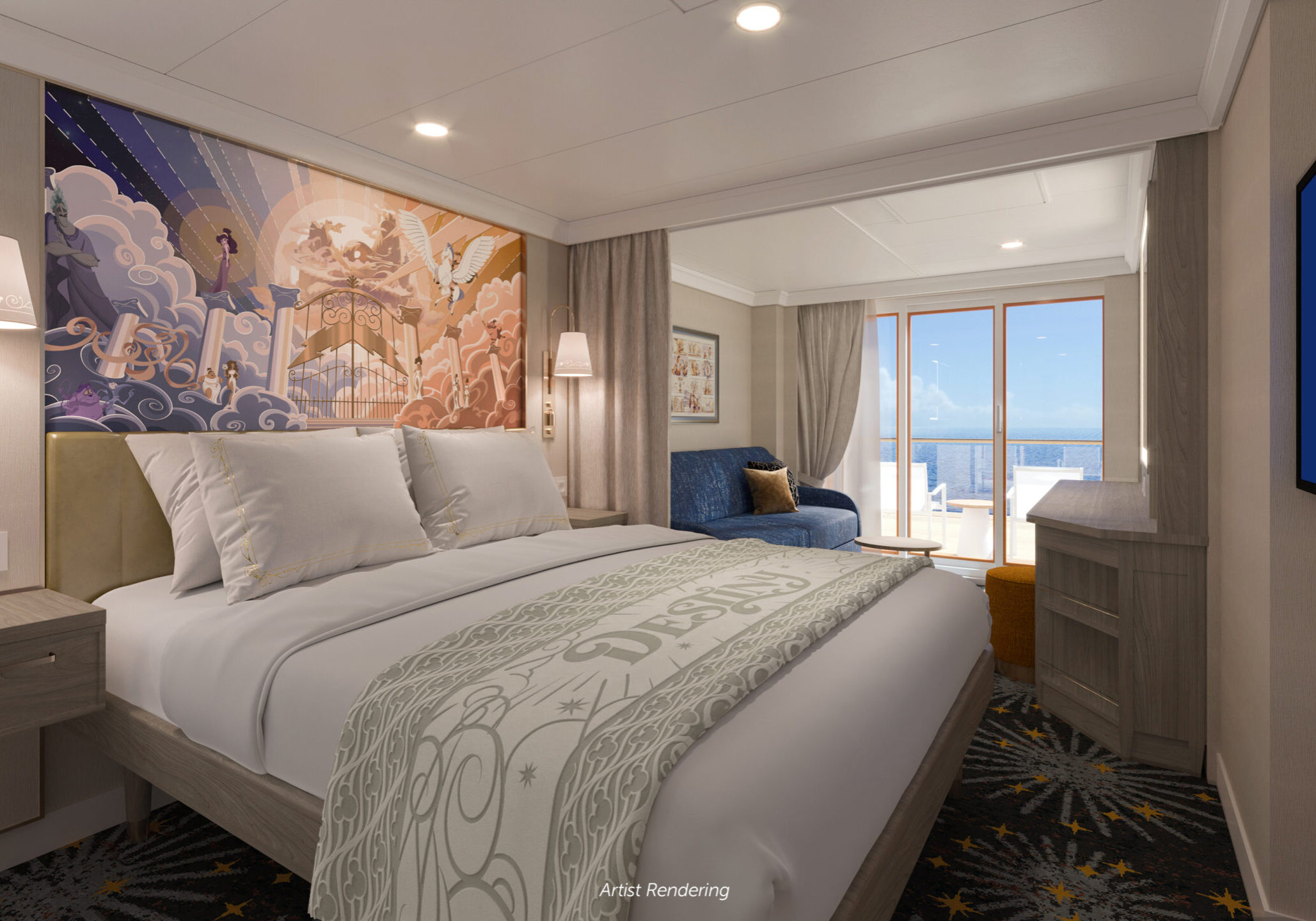 Stateroom Concept Art on Disney Destiny (NEW Disney Cruise Line Ship!) Stateroom Concept Art on Disney Destiny (NEW Disney Cruise Line Ship!)